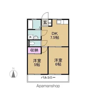 サンリバー【2階】の間取り
