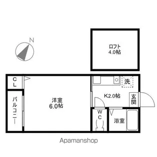 アーバン博多【1階】の間取り