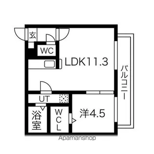 IMMUTABLE2(イミュータブル2)【3階】の間取り