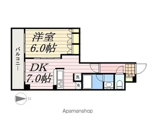 エスティメゾン錦糸町Ⅱ【1203号室】の間取り