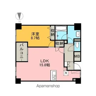 グラン・アベニュー 栄【1313号室】の間取り