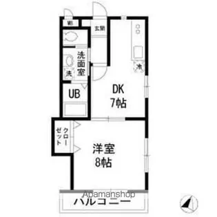 メゾンダジュール10番館【1階】の間取り