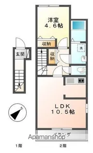 メゾン・ミライフ【201号室】の間取り