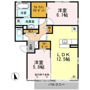 マリールタウンⅢ A棟【2階】の間取り