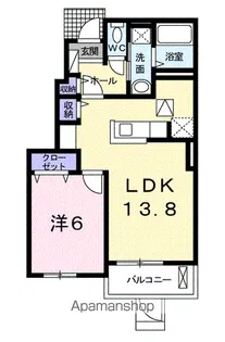 メルベーユ【1階】の間取り