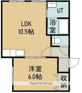 ラルート【102号室】の間取り