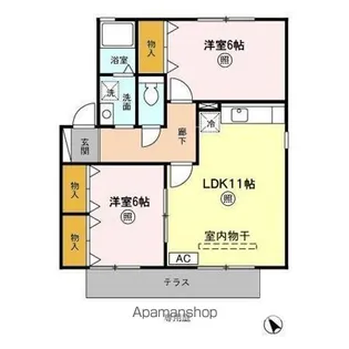 和楽ニシキ A【1階】の間取り