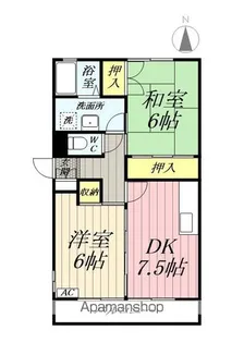 レジデント田中【203号室】の間取り