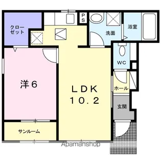 コントレイル【1階】の間取り