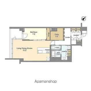 ストーリア赤坂【3階】の間取り