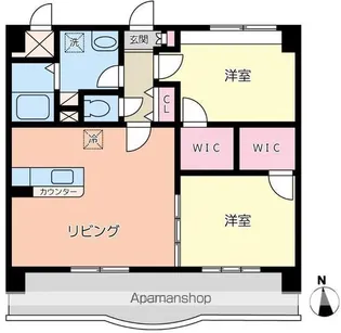 レブリアント板付【5階】の間取り