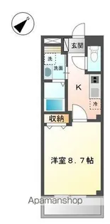 DENSHII平井【1階】の間取り