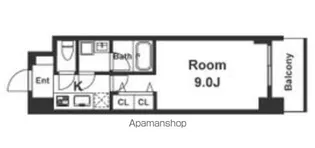 スプランディッド淀屋橋DUE【11階】の間取り