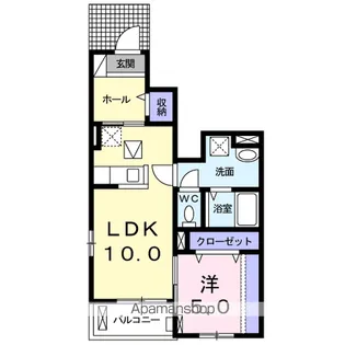 エトワール南【1階】の間取り