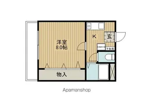ラヴィ福沢【102号室】の間取り