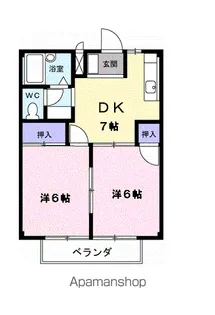 ラ・フォーレ赤尾台A【2-A号室】の間取り