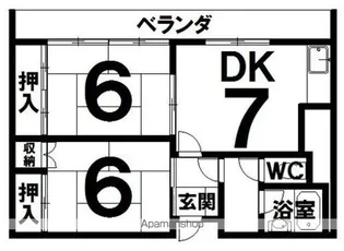 コーポ金太郎Ⅱ【107号室】の間取り