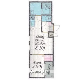 Cherim 本陣十王町 North【3階】の間取り