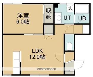 ハイツブラキストン【1階】の間取り