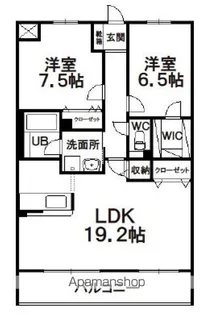 フォルク本宮【3階】の間取り