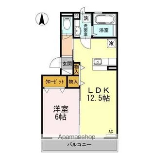 ブリージンAB【3階】の間取り