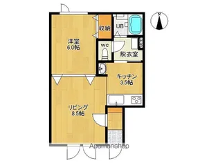 クレアーレ西館【1階】の間取り