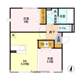 レジデンス Ⅲ【1階】の間取り