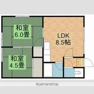 寺田ハイツ【208号室号室】の間取り