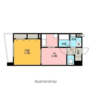 プレステージ東比恵【2階】の間取り