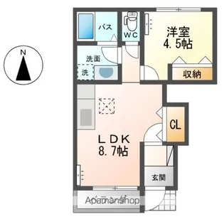 エイ・ティ テラス【101号室】の間取り