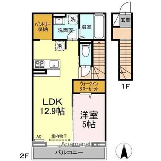 シャルマン本庄【2階】の間取り