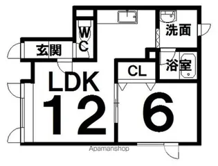マーガレットⅢ【1階】の間取り