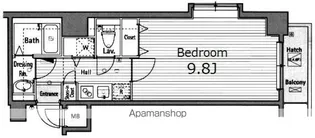 東京都港区西麻布1丁目【マンション】の間取り