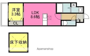 RIZ GRANDE 花畑【6階】の間取り