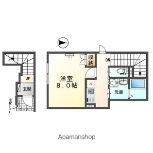 エミフル妙音【2階】の間取り