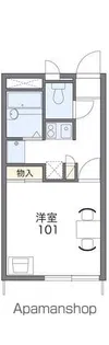 レオパレスプレミール【106号室】の間取り