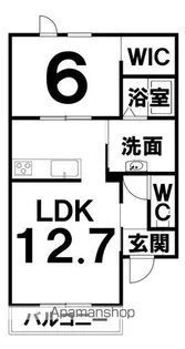 ドルチェⅡ【103号室】の間取り