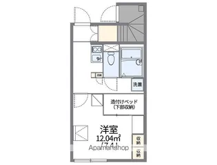 レオパレスマロンハイツ Ⅳ【1階】の間取り