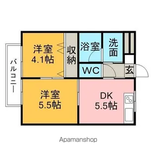 コートエンジェル【1階】の間取り