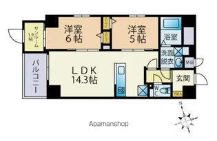Odaki Bldg OTEMON【3階】の間取り