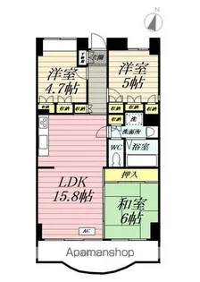 ファミリオ【5階】の間取り