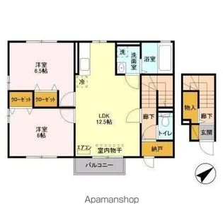 ヴィアノ Ⅲ棟【2階】の間取り