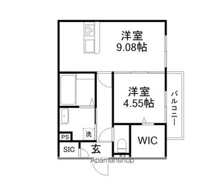 SURFINIA堅田【2階】の間取り