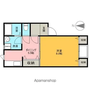 ESハイツ2番館【1階】の間取り