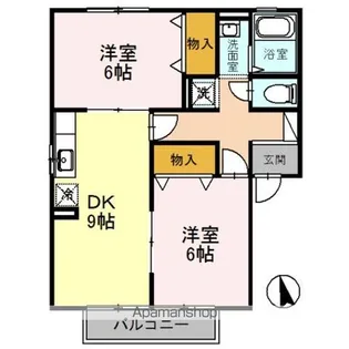 サンロック14 B棟【1階】の間取り