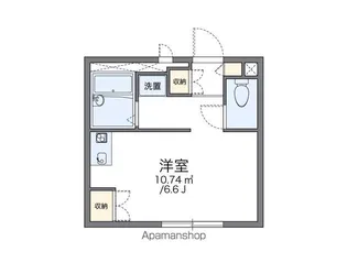 レオパレスレヴェルベールⅡ【103号室】の間取り