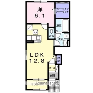 スプリングフィールドⅦ B【1階】の間取り