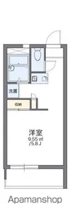 レオパレス玉幡【2階】の間取り