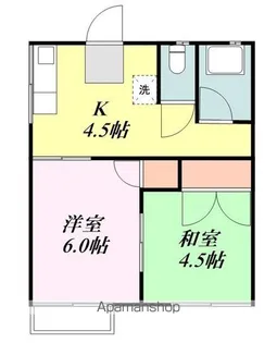 サンハイム江頭【202号室】の間取り
