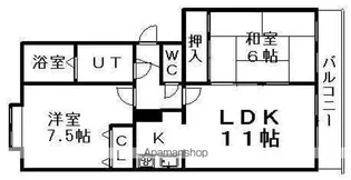 メゾンドインペリアル【3階】の間取り